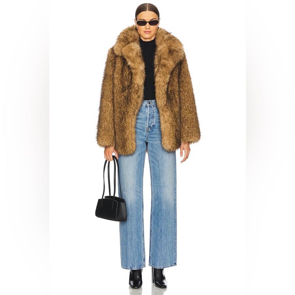 REVOLVE Tan Teddy Jacket